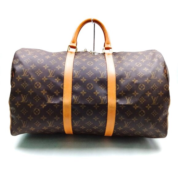 Louis Vuitton LV Boston Bag Keepall 50 Brown Monogram 799-073125 - Picture 1 of 9